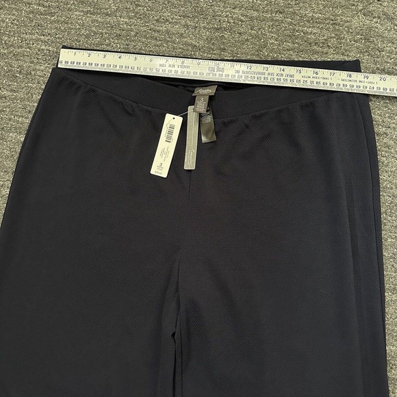 Chicos Travelers Pants Women XL 3 Blue Wide Leg Pull On Travel No Iron Nautical - Picture 8 of 13